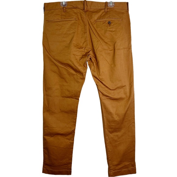 NWOT J. Crew Mercantile Slim Fit Flex Khaki Pants Baywood Brown Men’s Sz 36x32 - Picture 4 of 11